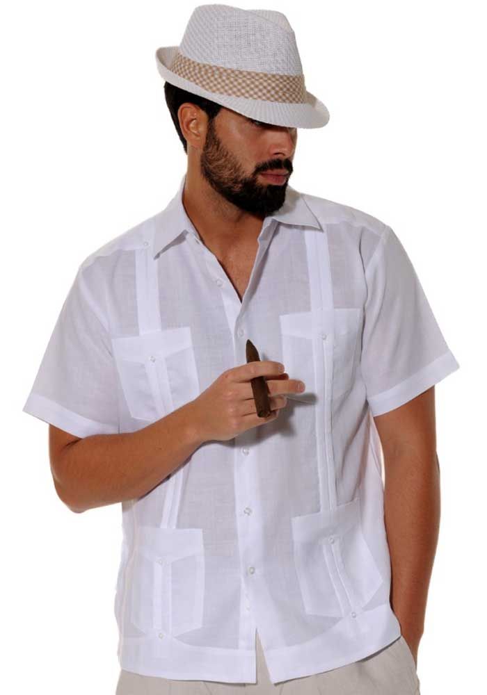 Ward St Men's Short Sleeve Cuban Guayabera