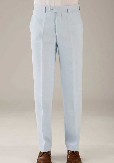 Linen Classic Pants For Men. Linen 100 %. Good Quality Linen. Sky Blue Color.