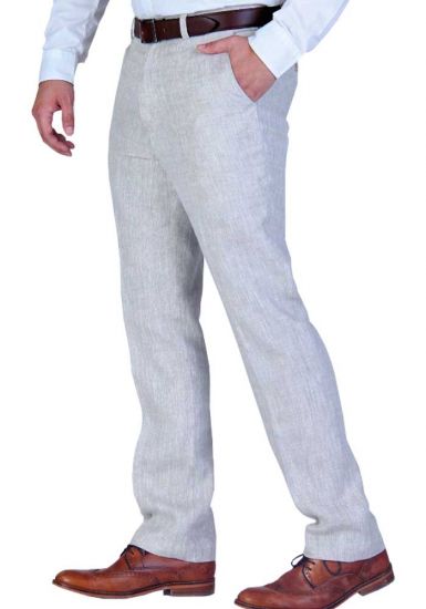 Linen Classic Pants For Men. Linen 100 %. Good Quality Linen. Sand Color.