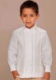 Deluxe Linen Guayabera for Kids. No pockets. Embroidery  Color or Color Combinations as per request.