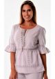 Beautiful blouse with Lace.  Sleeves 3/4. Perfect Fit. Runs Normal. Party Blouse. Plus Size. Pink Rosa color. 