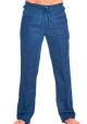 Drawstring Pants for Men. Linen Look. Runs One size Small. Navy Color.