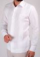 Linen Shirt. Long Sleeves. Beautiful Design. Double Eyelet for use Cufflinks. Backorder.