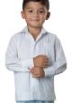 Deluxe Cotton Shirt. High Quality for Kids. 100% Cotton. Long Sleeves. Back Order. White Color. Back Orders. RUN SMALL.