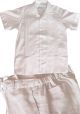 ITATI Set Guayabera for kids. (Linen Look). Shirt Short Sleeves and Drawstring Pants. Backorder. RUN SMALL.