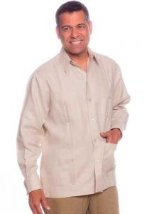 Guayabera French Cuff  for Men. Premium Linen by D'ACCORD.