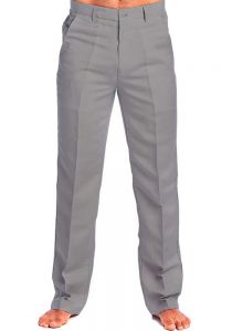 Flat Front Linen Look Pants. Wedding Dress Pants. Runs one Size Small. Gray Color.