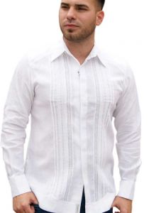 Exquisite Linen Shirt.  Men's Fitted Dress Shirt. A perfect elegant wedding shirt . Finest Tucks. 