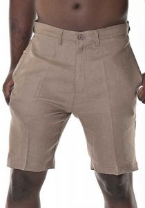 High Quality Linen Short for Men. Beach Short. Vacations. Summer. Taupe Color.