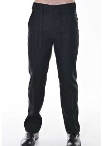 Drawstring Pants for Men. 100% Linen. Black Color.