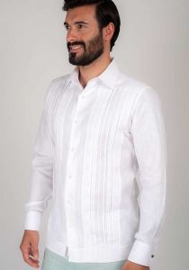 Linen Shirt. Formal. Italian Linen. Exquisite Design. Double Eyelet for use Cufflink. Back Orders.